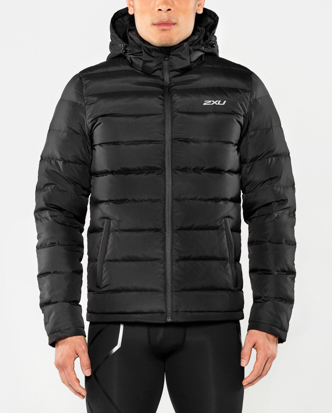 2XU - cold weather jacket men Insulation Mark II - black ...