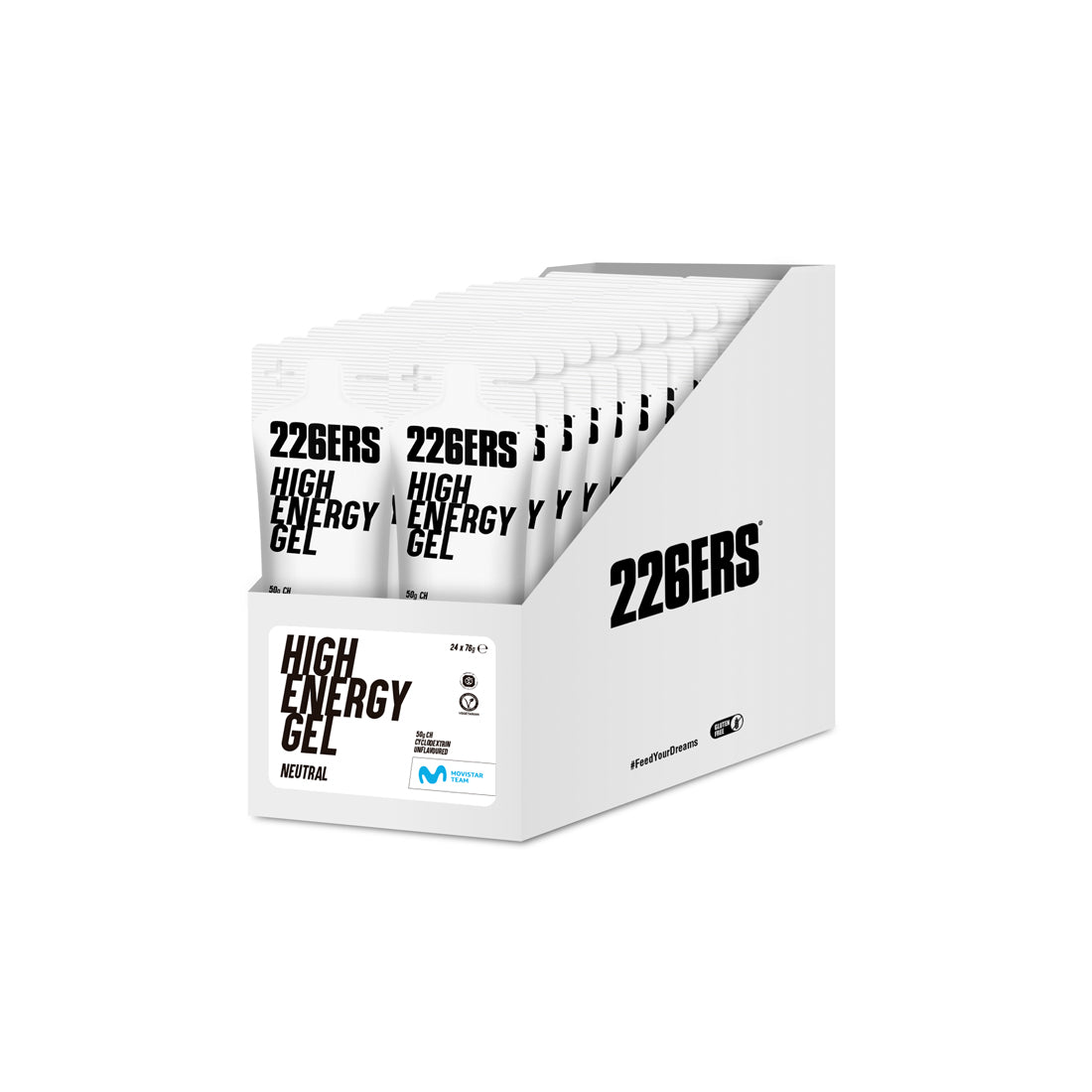 Gel energizant 226ers High Energy Gel 76g - neutru - bax 24 buc