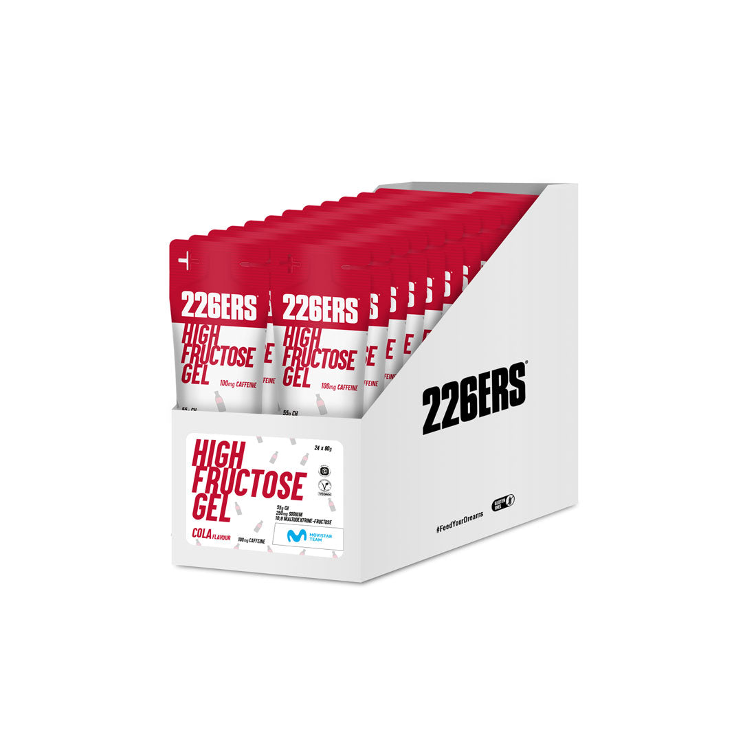 Gel energizant 226ers High Fructose Gel 80g - cola - bax 24 buc