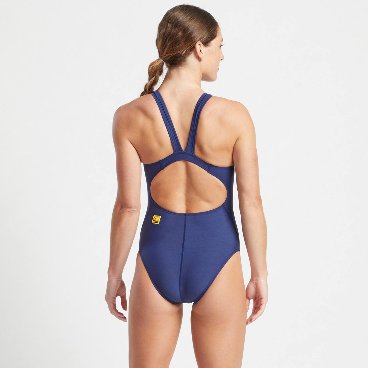 Costum FINIS Bladeback bleumarin, văzut din spate