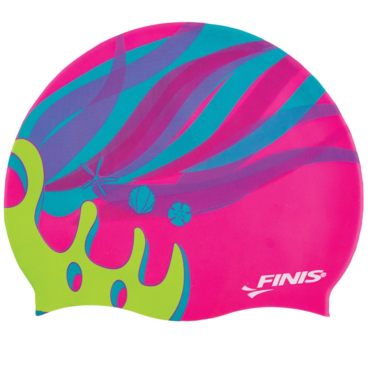 Casca FINIS Silicone Cap Print, model Coroană
