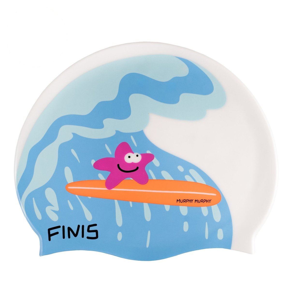 Casca FINIS Silicone Cap Print, model Stea de mare pe surf