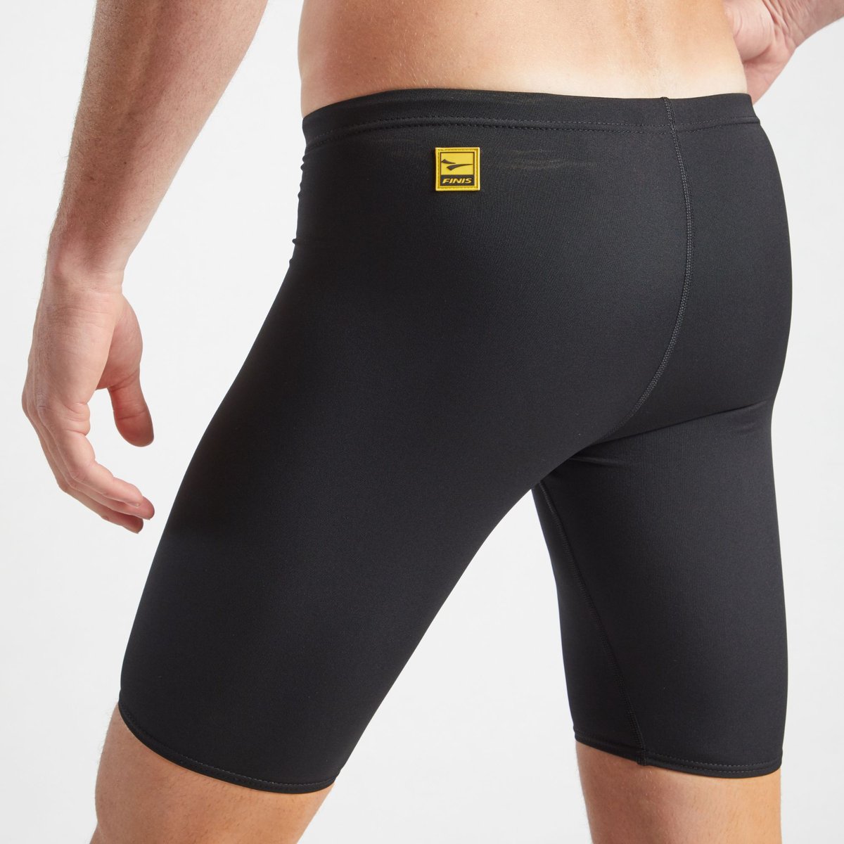 Detaliu: jammer FINIS Solid negru, din profil