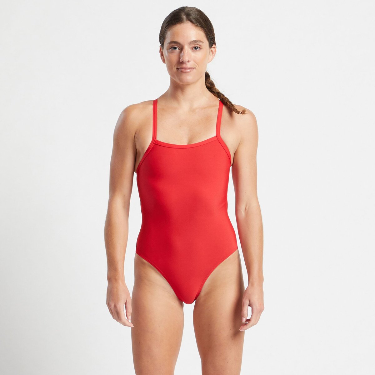 Înotătoare în costum FINIS Skinback Solid, văzută din față
