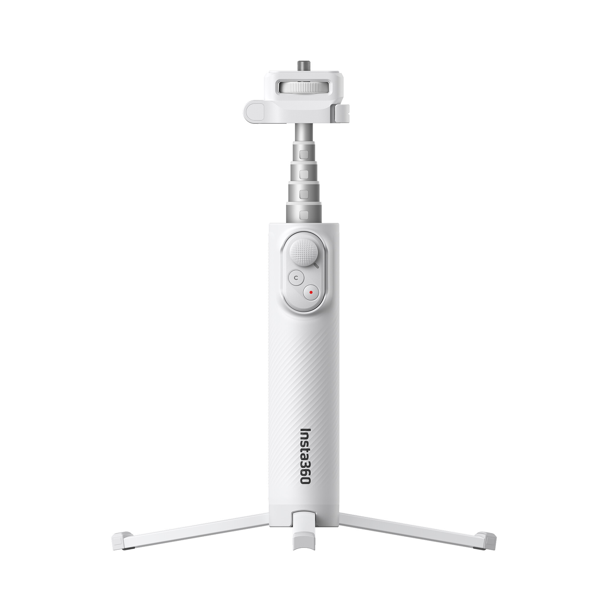 Selfie stick pliabil cu telecomandă Insta360 Foldable Selfie Stick Remote Kit Lightweight Edition - alb