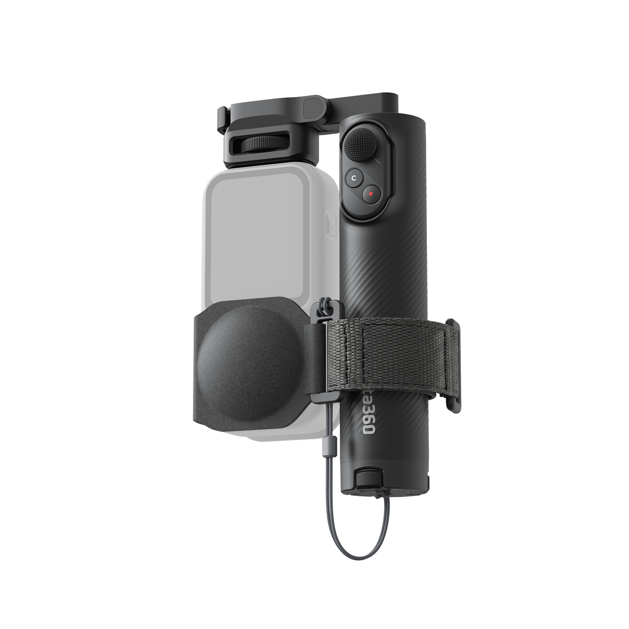 Selfie stick pliabil cu telecomandă Insta360 Foldable Selfie Stick Remote Kit Lightweight Edition - negru