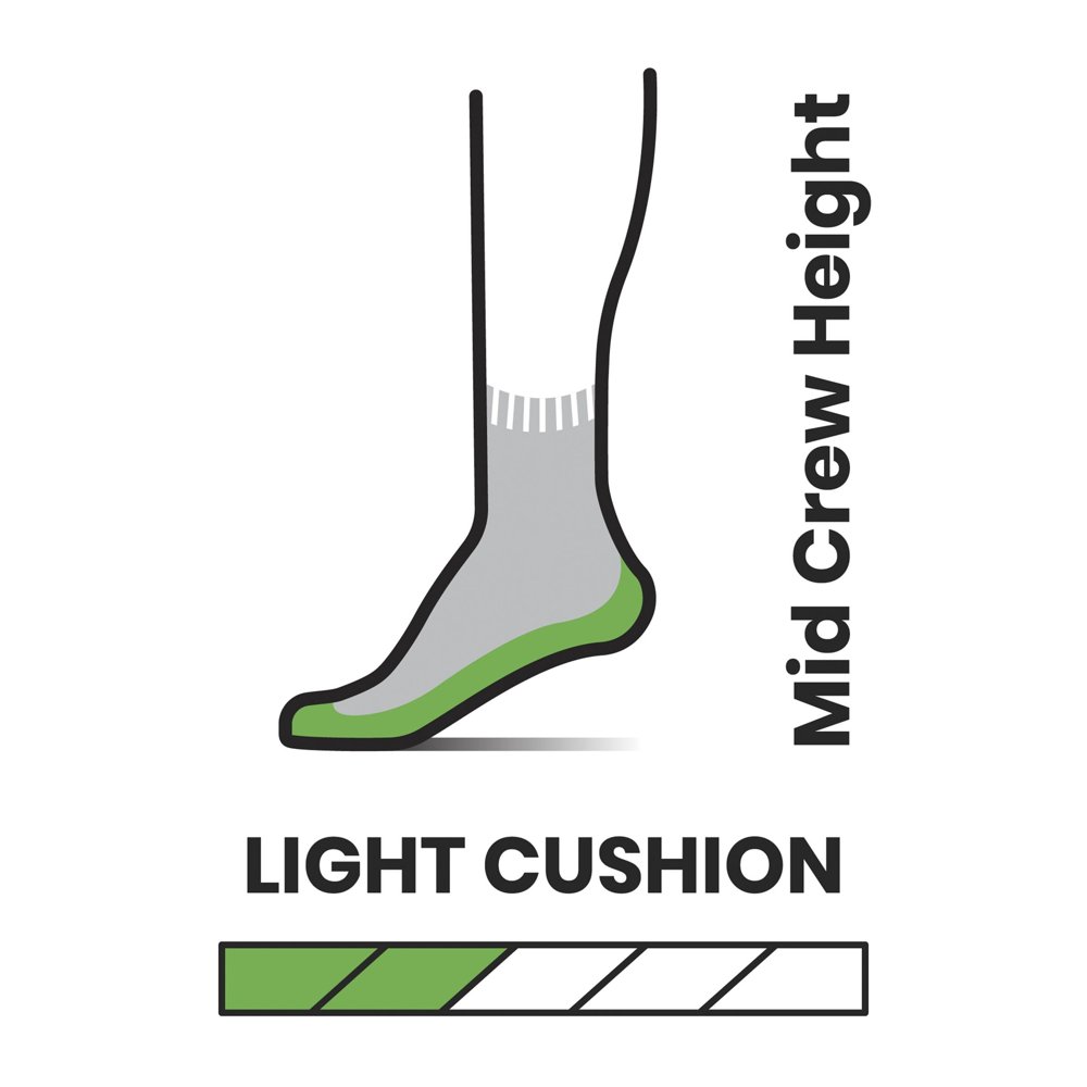 Smartwool Hike Stitch Stripe Mid Crew