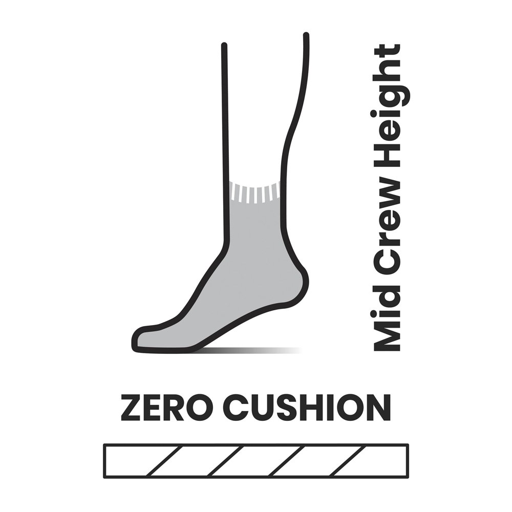 Smartwool Run Zero Cushion Mid Crew