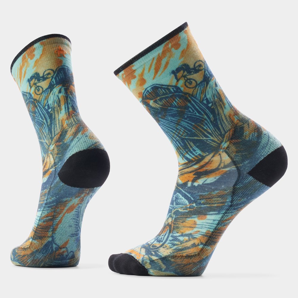 Smartwool Bike Rugged Ride Print Crew