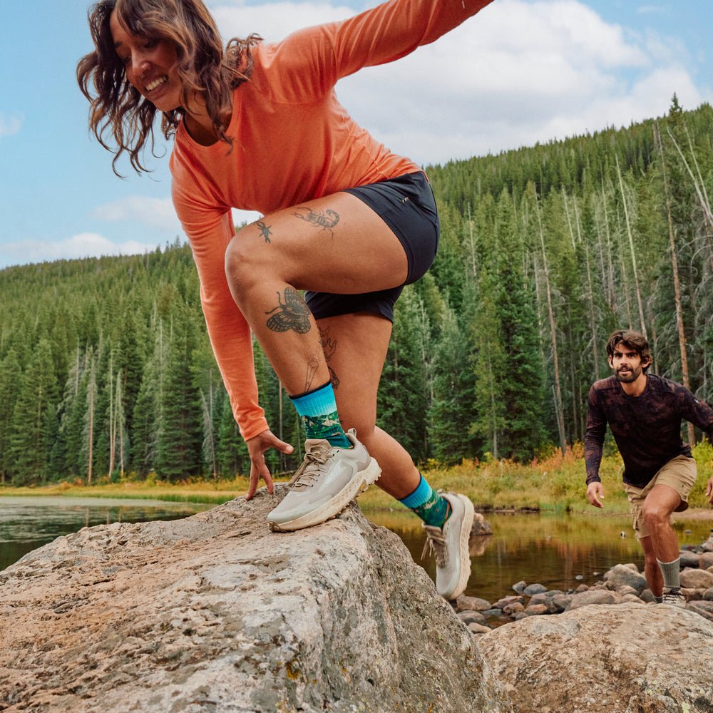 Smartwool Hike Mountain Lake Print Crew