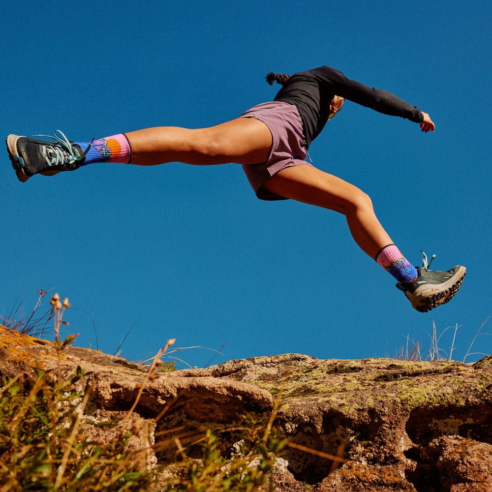 Smartwool Hike Mountain Sunrise Print Crew
