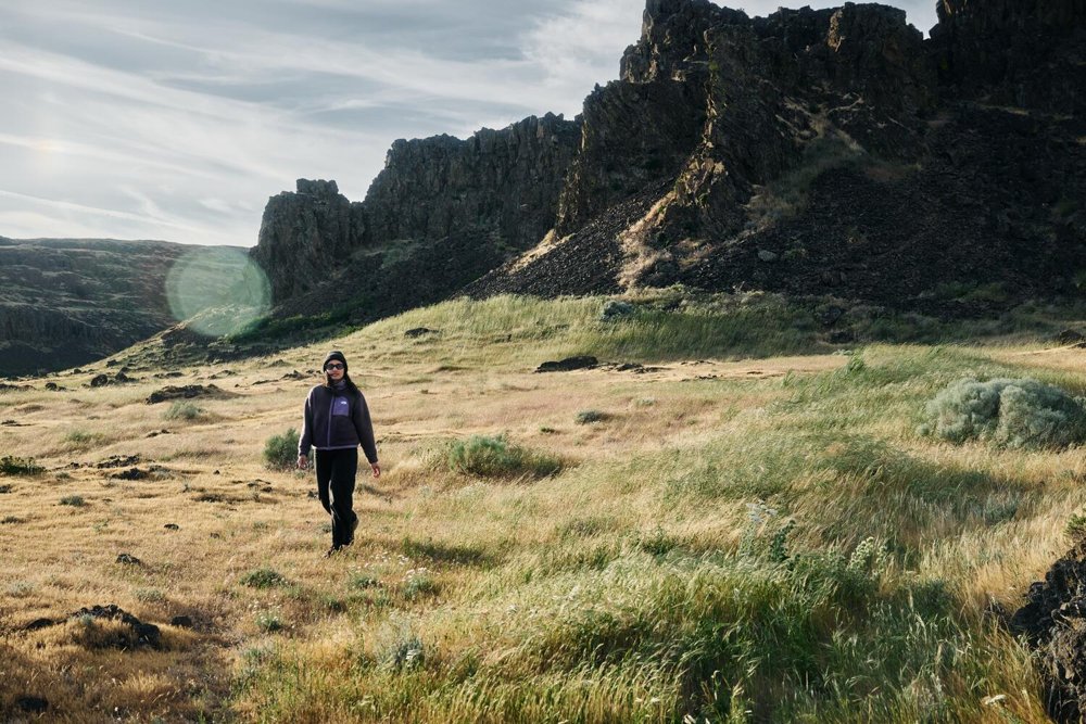 The North Face pe munte