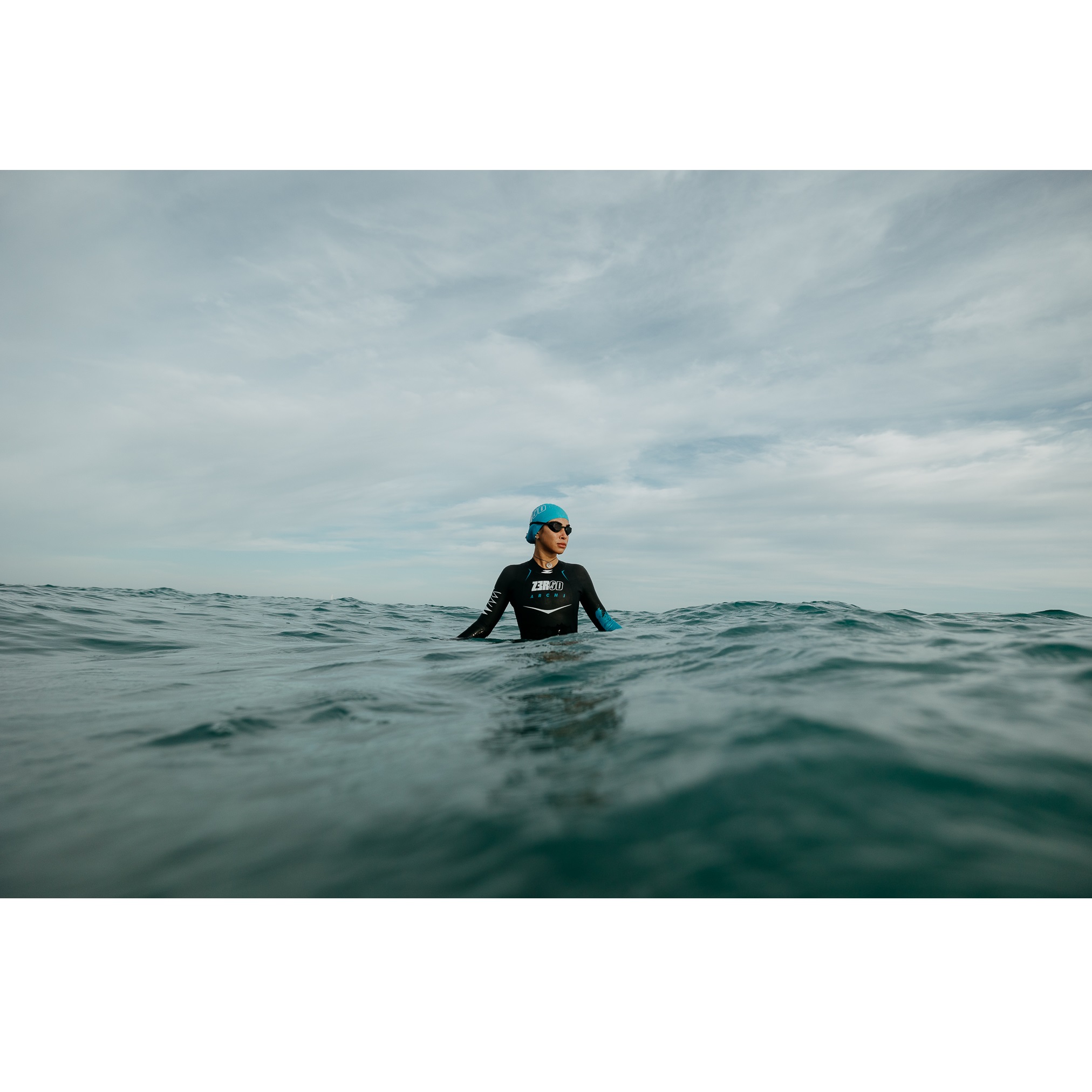 Z3R0D - costum neopren femei Archi wetsuit - negru albastru