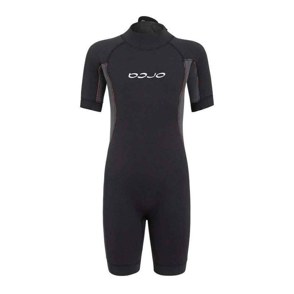 Orca - costum neopren ape deschise pentru copii pantalon scurt OpenWater Vitalis Squad junior Shorty wetsuit - negru portocaliu