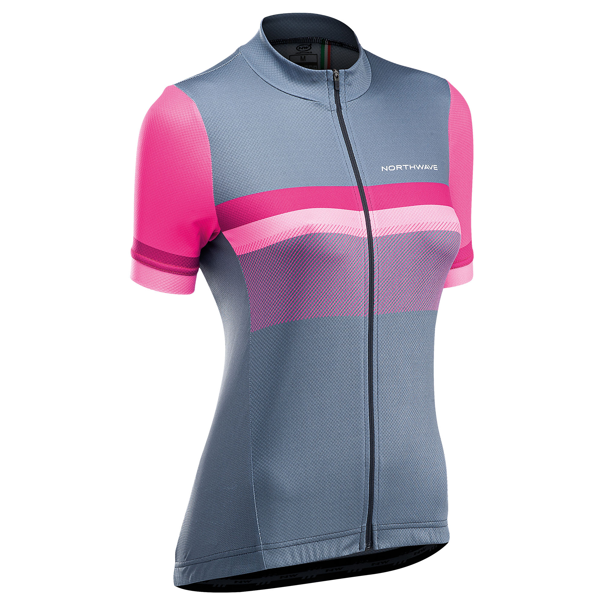 Northwave - tricou pentru ciclism cu maneca scurta pentru femei Origin Women Jersey - gri roz magenta