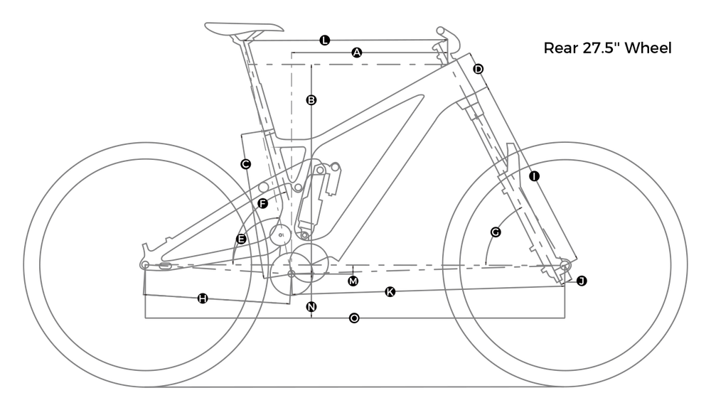 Geometrie — roată spate 27,5″