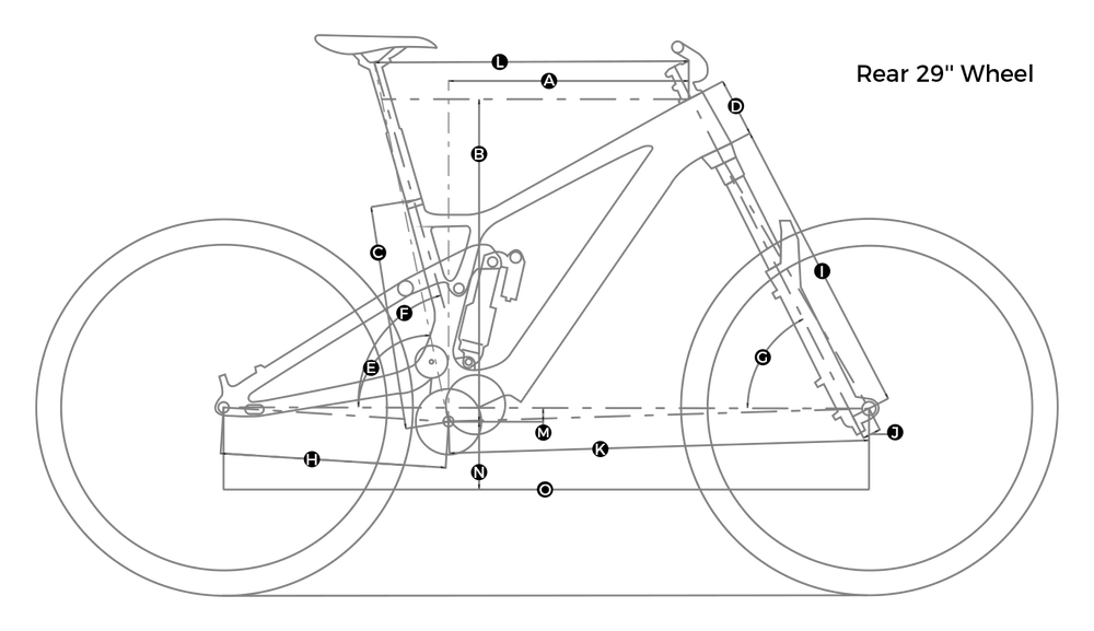 Geometrie — roată spate 29″