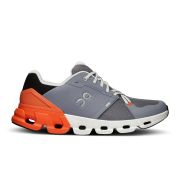On Cloudflyer 4 - pantofi alergare pentru barbati - gri portocaliu alb Fossil | Flame