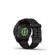 Garmin - epix Pro 42mm Gen 2s Sapphire smartwatch premium AMOLED - ramă gri din titanium DLC si curea din silicon neagră