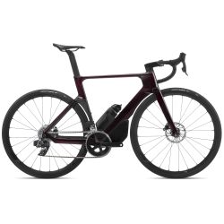 Orbea ORCA AERO M31eLTD PWR Wine Red Carbon View - Carbon Raw - bicicletă șosea racing aero