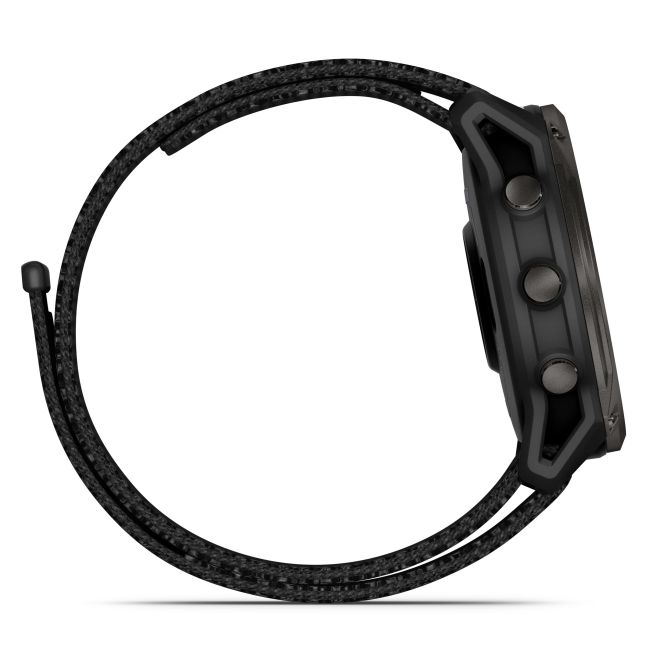 Garmin Enduro 3 - ceas ultra multisport cu GPS - ramă gri din titanium DLC si curea textilă neagră